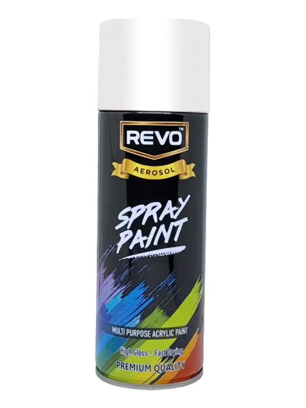 white spray paint